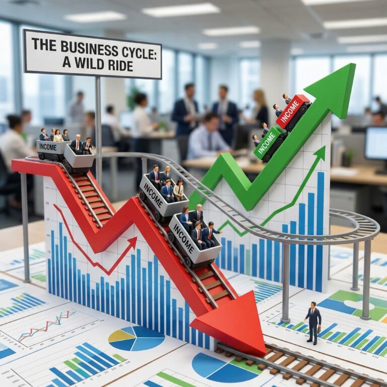 business cycle, revenue, profit, struggle